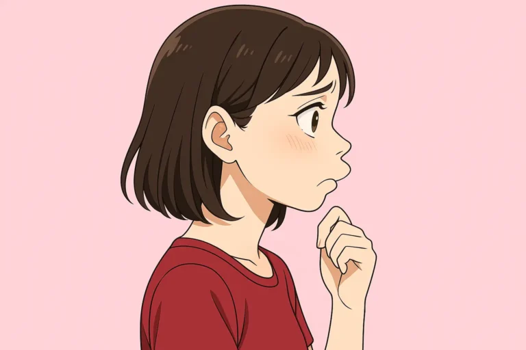 口ゴボの女性