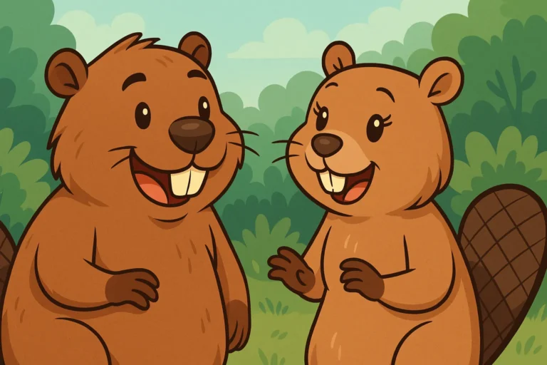beaver_pair_chatting