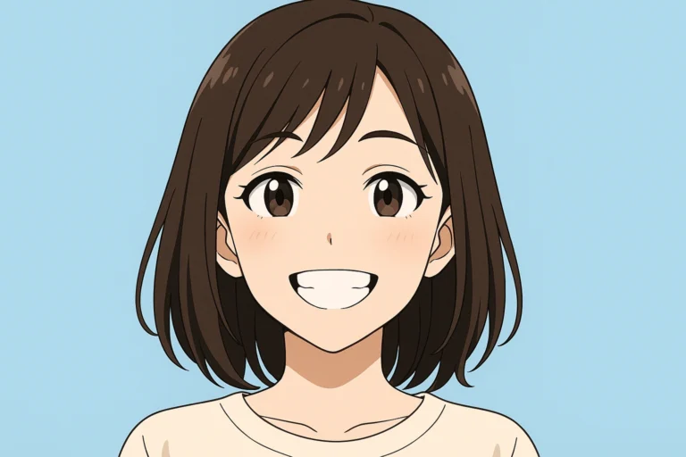 笑顔の女性