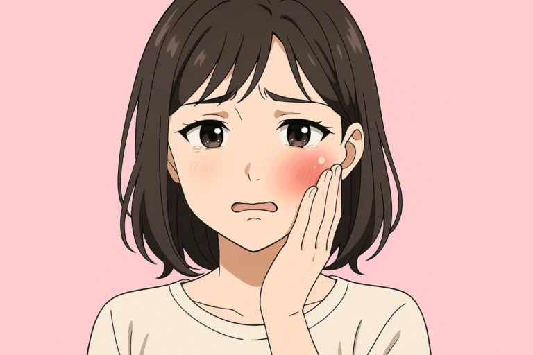 虫歯が痛い女性