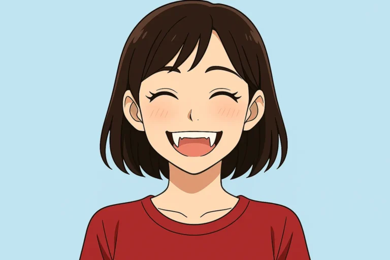 八重歯の女性