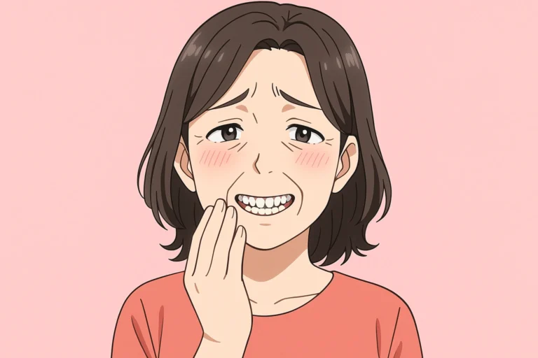 歯並びが悪い50代の女性